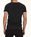 NITAGUT Mens Hipster Hiphop Holes Design T-Shirt Cotton Crewneck Tees Zipper Trim, Medium / Chest 35-38, 02Black