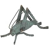 GSM Solid Brass Cricket with a Verdigris Finish ~ Fireplace Crickets on the Hearth