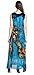 Wantdo Women's Peacock Printed Bohemian Summer Maxi Dress US 16