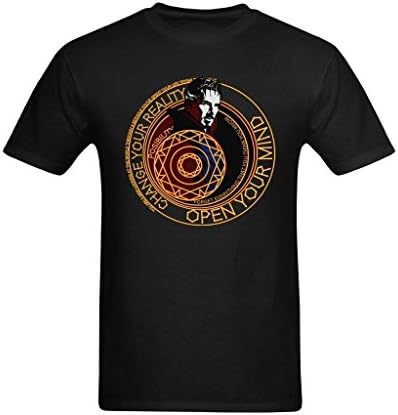 Zoey De Men's Doctor Strange Mysterious Circle Art Design T-Shirt