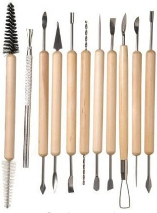 11-Piece Clay Sculpting Cleaning Pottery Carving Tools Set