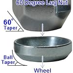 Adapter Washer to Convert 60 Degree Taper Lug Nut to Ball Socket - 10 Washers
