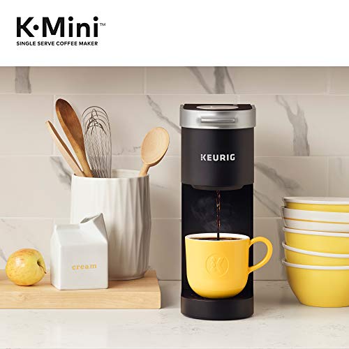 Keurig KMini Coffee Maker, Black with Coffee Lovers' 40 Count Variety