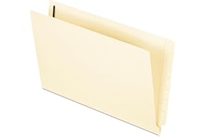 Pendaflex File Folders, Manila End Tab Fastener Folders, Legal Size, 2-Inch Fasteners, 3/4-Inch Expansion, Straight Cut Tabs,