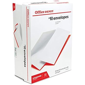 Office Depot #6 3/4 All-Purpose Envelopes - White, 3 5/8 X 6 1/2 Inches, Box Of 100