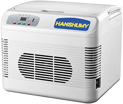 Hanshumy 12l冷蔵庫 5 65 冷温庫 保冷保温庫 温度調節 Ac100vdc12v 24v 車載 自宅 小型 ミニ 低騒音 一人暮らし 環境温度より28 低い Usbポートでスマホに充電させる ホワイト