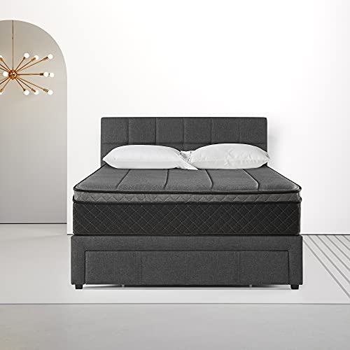 ZINUS 12 Inch Euro Top Pocket Spring Hybrid Mattress/Pocket