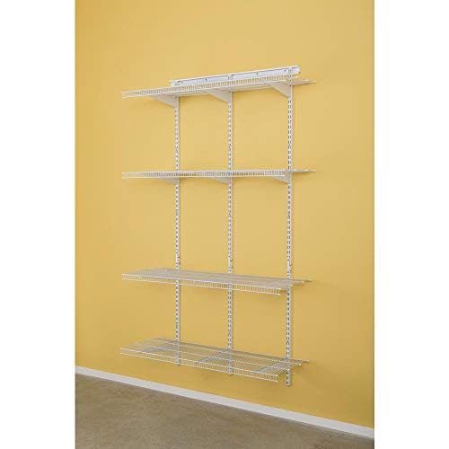 Closetmaid 2845 Shelftrack 4ft Pantry Organizer Kit White