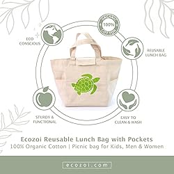 Ecozoi Reusable Lunch Bag with