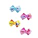 Townley Girl Dreamworks Trolls Boutique Ribbon Hair Bow Set For Girls, Toddler to Tween, 4 pack