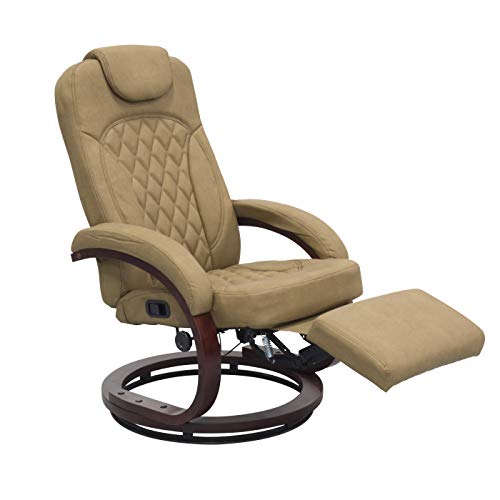 THOMAS PAYNE 643643 Euro Recliner Chair with Footrest Oxford Tan