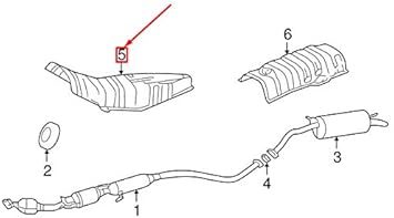 Gtv Investment Prius Xw Exhaust Heat Shield 122 New Genuine Amazon Co Uk Car Motorbike