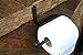 Wrought Iron Toilet Paper Holder-Roll Holder Rustic-Wall mount -Black- Handmade