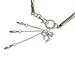 MoYoTo Womens Fashion Gold Waist Chain Jewelry Belts Elastic Belts For Dress with Tassel (Bow-Gold)