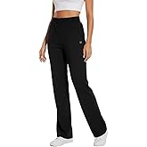 Gihuo Sweatpants Women Yoga Quick Dry Joggers Sweat Pants for Womens Long Wide Leg Lounge Sweatpants with Pockets