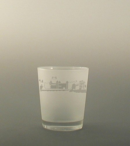 UPC 093422938815, Set of 4 London Etched Double Old Fashioned Drinking Glasses 13 ounces