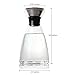 Summit One 50 Ounces Glass Carafe with Stainless Steel Flip-top Lid, Heat Resistant Perfect for Iced Coffee or Tea maker, Infused Water, Decanting and Serving Wine