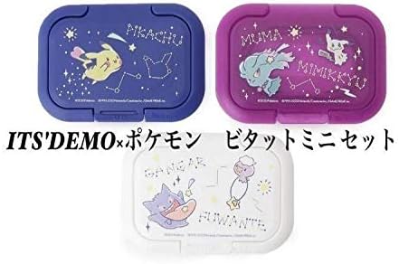 Amazon Co Jp Its Demo イッツデモ ポケモン ビタットミニセット ピカチュウ ゲンガー ミミッキュ フワンテ ウェットシートのふた ホビー 通販