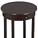 Yaheetech Round Sofa Side End Table with Drawer and Shelf Bedside Nightstand Living Room Tall Accent Tables End Table for Small Spaces Wooden (Espresso)