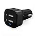 iXCC 24W 4.8A Dual-Port USB Car Charger High Speed Charging Adapter for Galaxy S8 S8+, iPhone 7 6s Plus, iPad Pro Air mini, Galaxy S7 S6 Edge, Note 5, LG, Nexus and More - Black