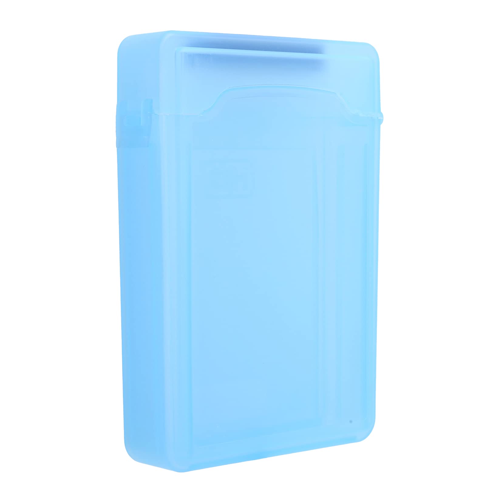 Hard Drive Boxes, ABS Transparent Hard Drive Case Shockproof for 3.5 Inch HDD SSD for Protection or Storage(Blue)
