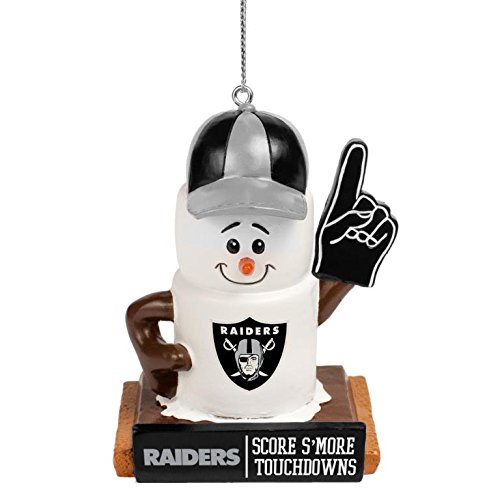 NFL Football Smores Holiday Tree Ornament Oakland Raiders