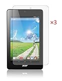 FanTEK Acer Iconia One 7 B1-730HD B1-730 HD 7-Inch Tablet Screen Protector - 3 Pack Matte Finish Anti-Glare Anti-Fingerprint Anti-Gloss Cover Shield