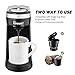 CHULUX Single Serve Coffee Maker, Personal Coffee Brewer Machine for Single Cup Pods & Reusable Filter, 12oz Water Tank, Quick Brewing, One Touch Operation, Compact Size, for Home, Office, RV