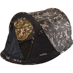 Redcliffs Wurf-Zelt für 2 Personen, 220 x 120 cm, braun / beige