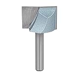 uxcell 1/4-Inch Shank 1-Inch Cutting Dia Double Flute Carbide Tipped Cleaning Bottom Router Bit