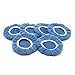 AUTDER Polisher Buffing Pad Bonnet - (7 to 8 Inches) - Buffing Pad Cover Coral Fleece - Car Polishing Bonnet for Car Polisher 6 Pcs - Blue