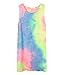 Women Watercolor Print Dresses Pencil Dress Cute Mini Summer Dresses (M, Watercolor)