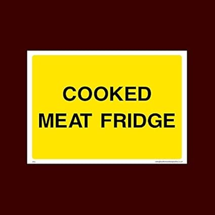 Calcomanía para nevera de carne cocinada - Raw, cocinado ...