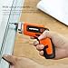 Cordless Electric Screwdriver Meterk Rechargeable Drill 3.6V 2000mAh MAX Torque 5N.m 30pcs Screw Bits, Drill Bit Extension Holder, USB Charging with LED Light