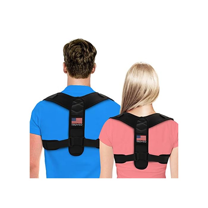TRUWEO Posture Corrector For Men And Women - Adjustable Upper Back Brace For Clavicle To Support Neck, Back and Shoulder…