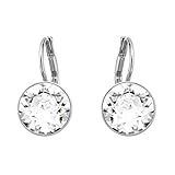 Swarovski Crystal Bella Mini Pierced Rhodium Plated Earrings