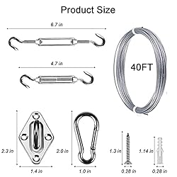 Sun Shade Hardware Kit for Rectangle and Square Sun