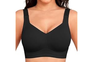 YOPP Jelly Bras for Women Seamless Wireless No Wired Push Up Support Full Coverage Ladies Sleep Everyday Bra,M-4XL