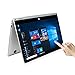 Laptop Computer 2 in 1 Touchscreen 13.3 Inch with 128GB SSD – Winnovo VokBook Convertible Notebook FHD IPS Display Intel Celeron 32 GB eMMc Windows 10 WiFi HDMI – Silverthumb 1