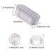 Blulu 8 Pieces Toilet Seat Bumpers Toilet Bumper Kit and 64 Pieces Toilet Lid Bumpers Clear Rubber Bumpers Pads Self Adhesive Toilet Bumpers