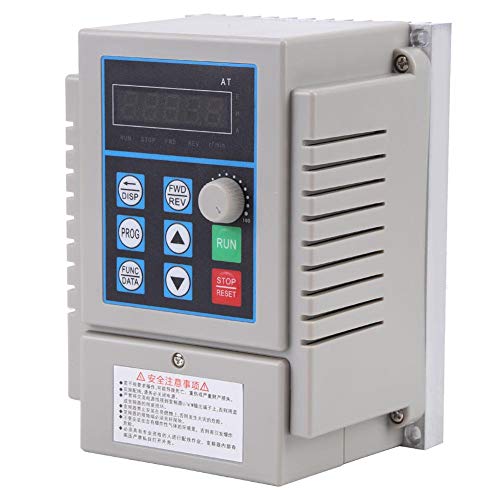 Variable Adjustable-Frequency Drive VFD Speed Inverter Controller for Single-Phase 0.45kW AC Motor 220VAC
