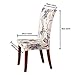 Jiuhong Stretch Removable Washable Short Dining Chair Protector Cover Slipcover, Style 03, 4 Pack
