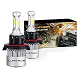 Lumenon LED Headlight Bulbs Conversion Kit 180W 180000LM 6000K Cool White 2 Yr Warranty (H13 9008)