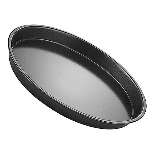 IWOWHERO Non-Stick Pizza Baking Tray Round Pizza Pan Carbon Steel Bakeware for Home Cooking 12-Inch Dish Baking Accessory for and Cakes