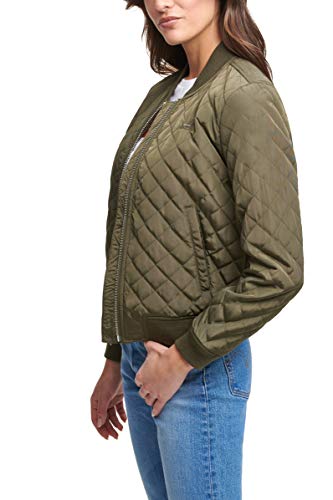 Diamond Quilted Bomber Jacket 