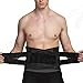 NeoTech Care Adjustable Double Pull Lumbar Brace/Lower Back Belt (Black, Size M)