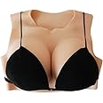 SALANE Silicone Breastplate for Crossdressers Drag Queens Round Collar Fake Breasts Transgender C/D/E/G Cup Breast Forms