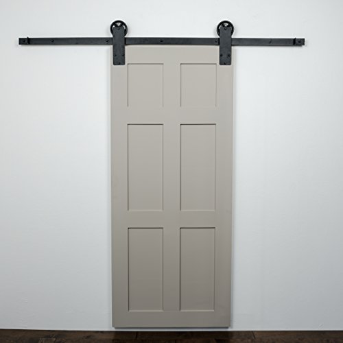 6ft Black Aspen Sliding Barn Door Hardware Buy Online In Oman