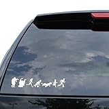 SCOOBY DOO GANG RUNNING Decal Sticker Car Truck Motorcycle Window Ipad Laptop Wall Decor - Size (05 inch / 13 cm Wide) - Color (Gloss WHITE)