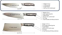 Custom Photo Engraved 8" Chef Knife, Personalized